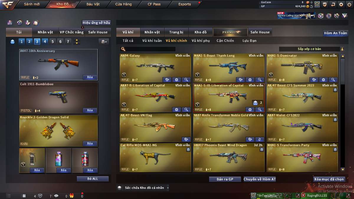 shop acc cf uy tin gia re